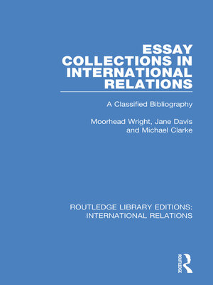 cover image of Essay Collections in International Relations